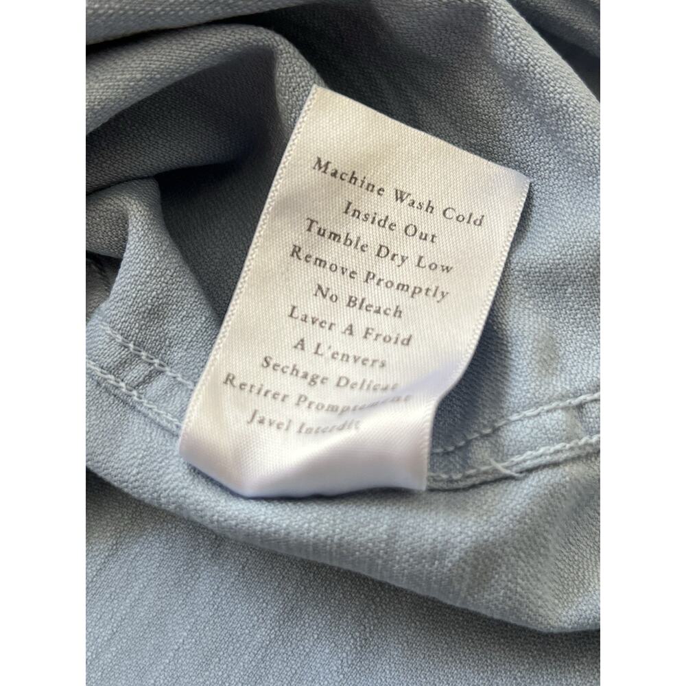 Frank & Eileen The Eileen Light Denim Blue Cotton Relaxed Button Down Shirt XL - Picture 9 of 9